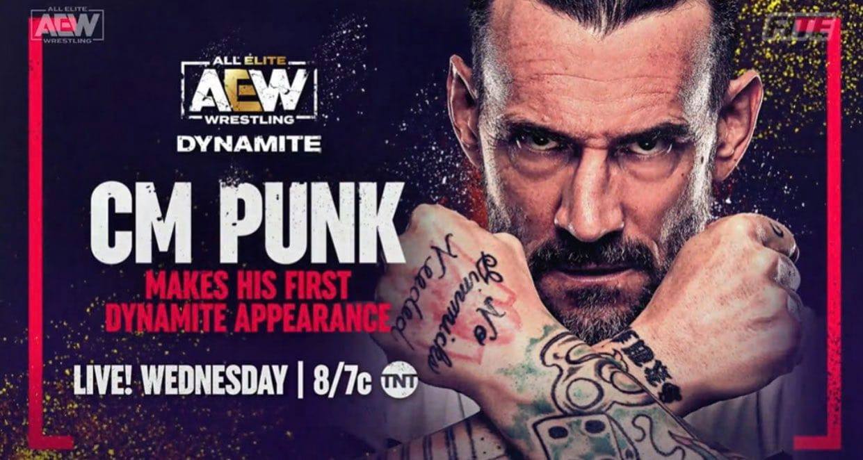 CM Punk AEW Dynamite Debut Graphic