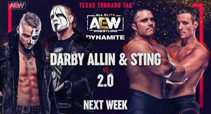 Darby Allin Sting vs 2.0 Texas Tornado Tag Team Match AEW Dynamite