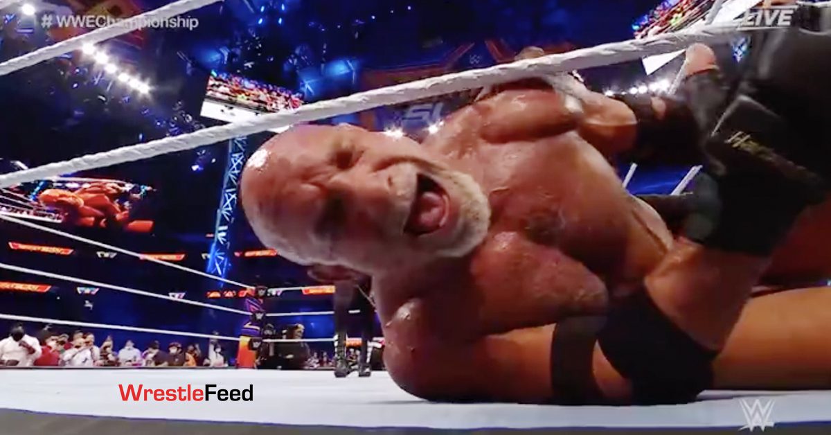 Goldberg Screaming In Pain WWE SummerSlam 2021 WrestleFeed App