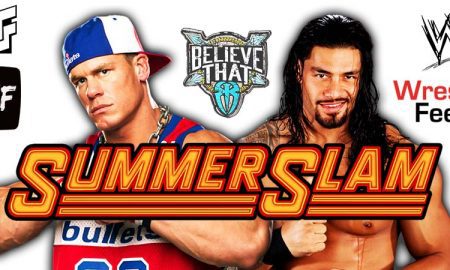 Roman Reigns vs John Cena WWE SummerSlam 2021 PPV WrestleFeed App