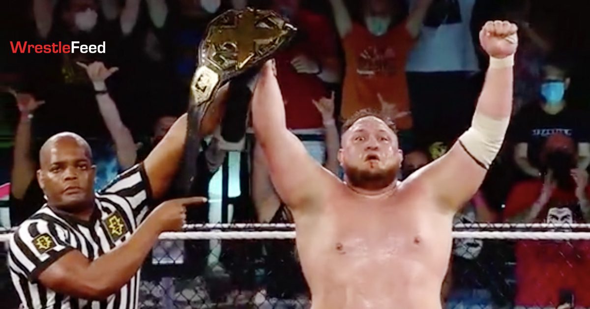 Samoa Joe wins the NXT Championship TakeOver 36 WrestleFeed App