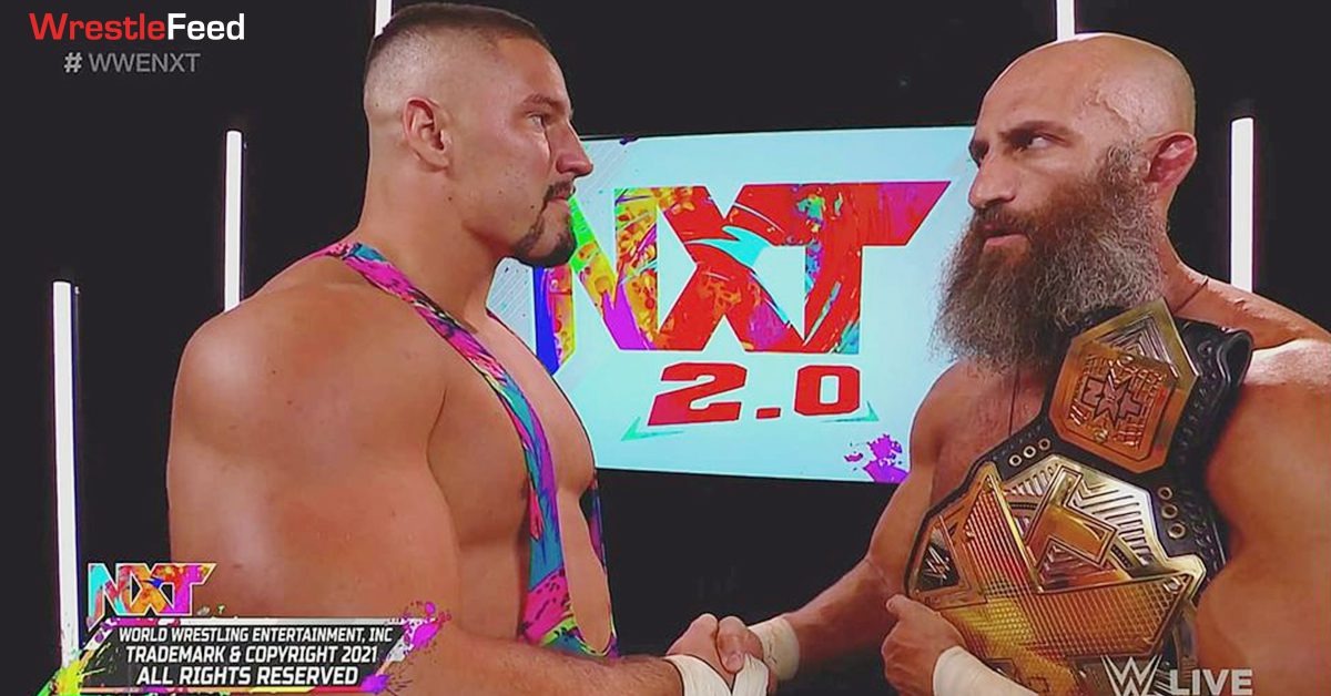 Bron Breakker NXT Champion Tommaso Ciampa Shake Hands WrestleFeed App