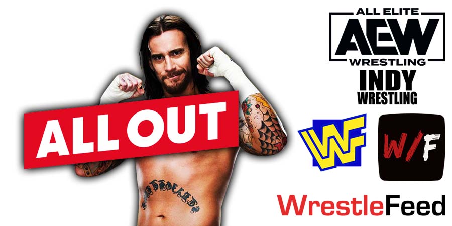 CM Punk All Out 2021 PPV Return Match WrestleFeed App