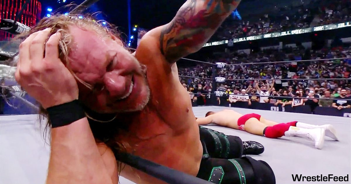 Chris Jericho defeats MJF at AEW All Out 2021 WrestleFeed App