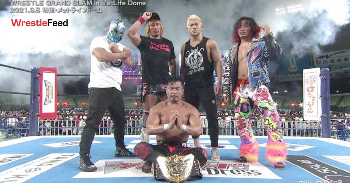 Shingo Takagi IWGP World Heavyweight Champion NJPW Wrestle Grand Slam In MetLife Dome WrestleFeed App