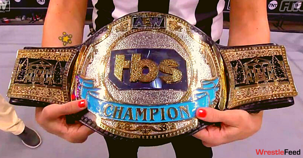 AEW TBS Championship Title Belt Close Up WrestleFeed App