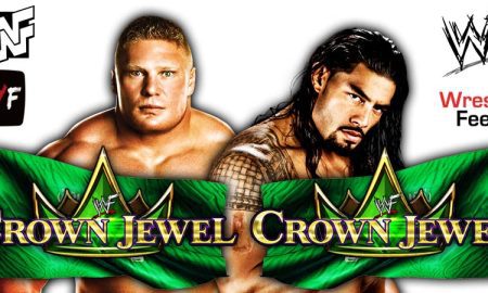 Brock Lesnar vs Roman Reigns Crown Jewel 2021 Main Event WrestleFeed App