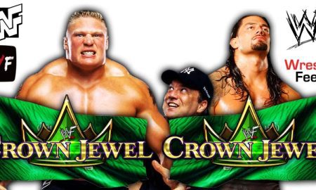 Brock Lesnar vs Roman Reigns WWE Crown Jewel 2021 PPV Title Match WrestleFeed App