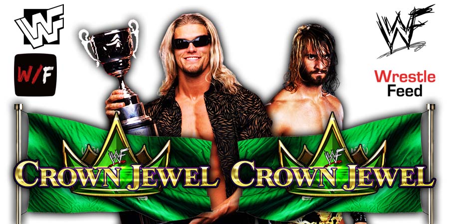 Edge beats Seth Rollins at Crown Jewel 2021 WrestleFeed App
