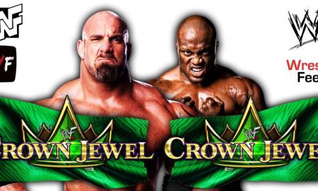 Goldberg beats Bobby Lashley at Crown Jewel 2021 WrestleFeed App