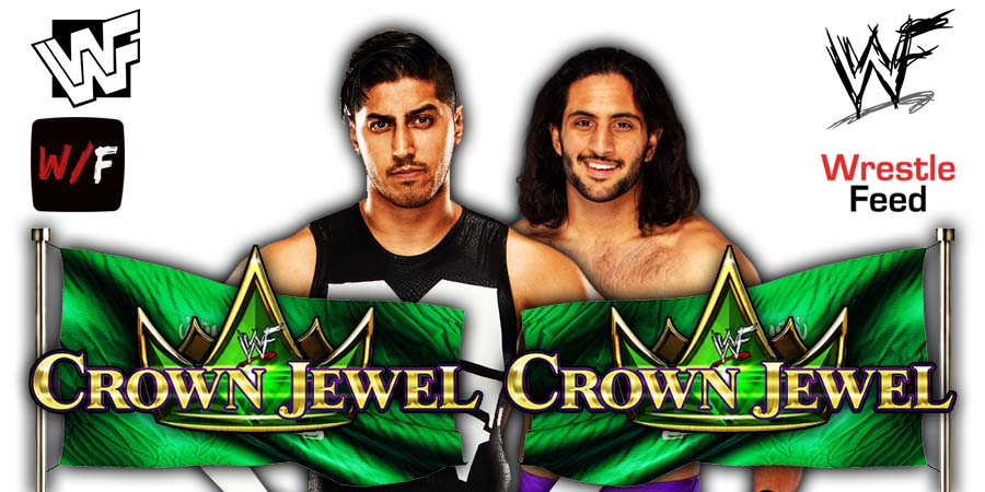 Mustafa Ali vs Mansoor Crown Jewel 2021 WrestleFeed App