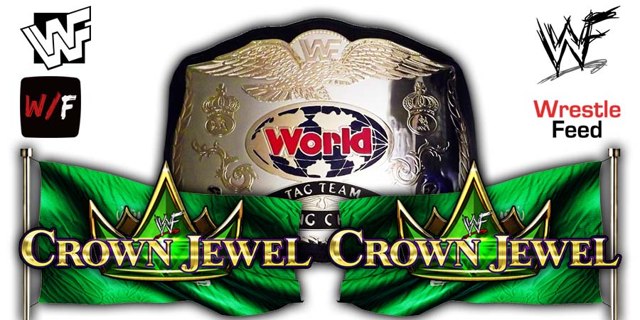 Tag Team Title Crown Jewel WrestleFeed App