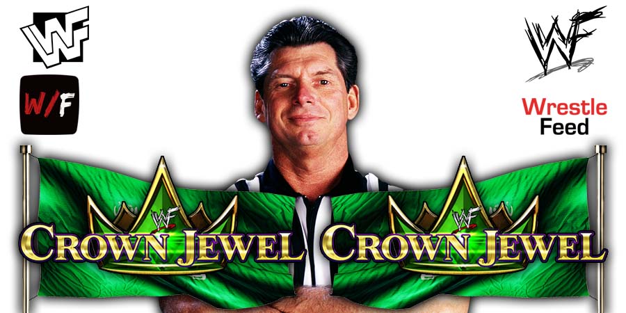 Vince McMahon Crown Jewel 2021 WrestleFeed App