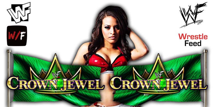 Zelina Vega Crown Jewel 2021 WrestleFeed App