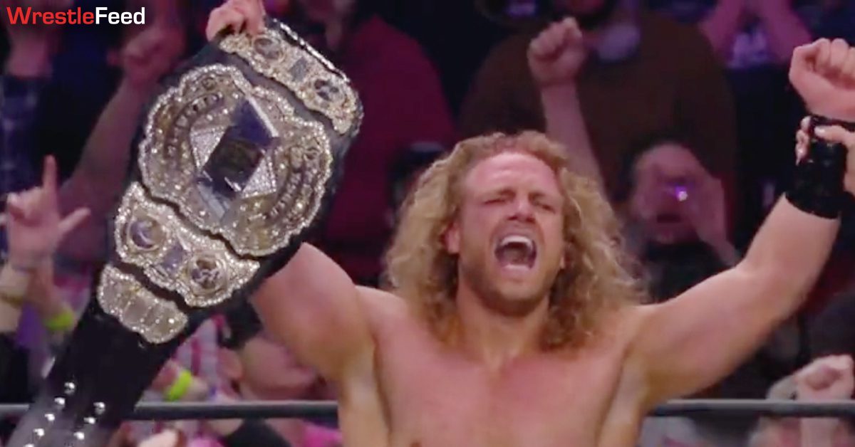 Hangman Adam Page Wins AEW World Championship Full Gear 2021 WrestleFeed App