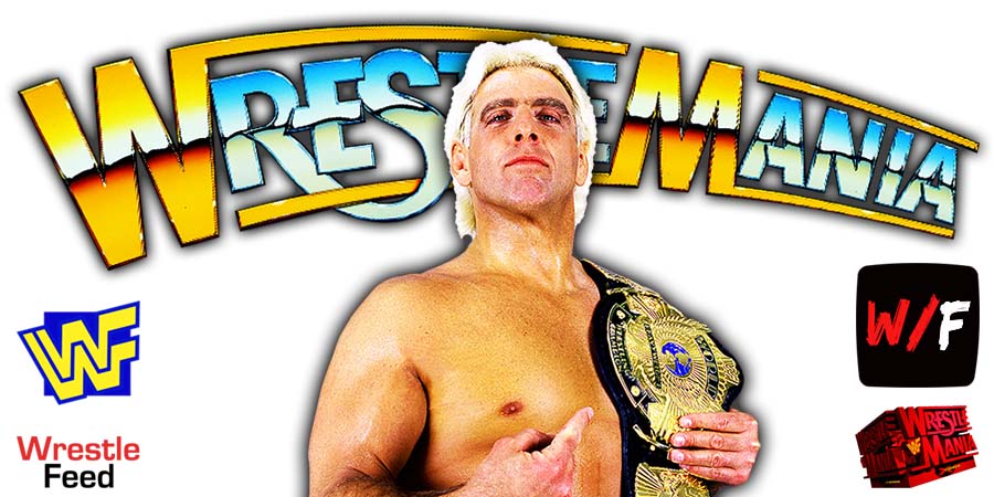 Ric Flair WWF Champion WrestleMania 8 VIII WrestleFeed App