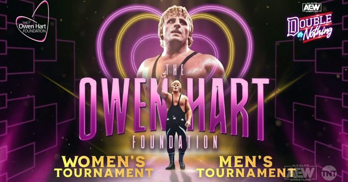 Owen Hart Cup Men's Women's Tournaments AEW Graphic