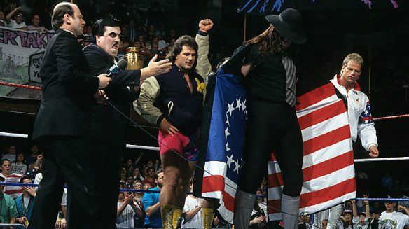 The Undertaker American Flag In Coat WWF Survivor Series 1993