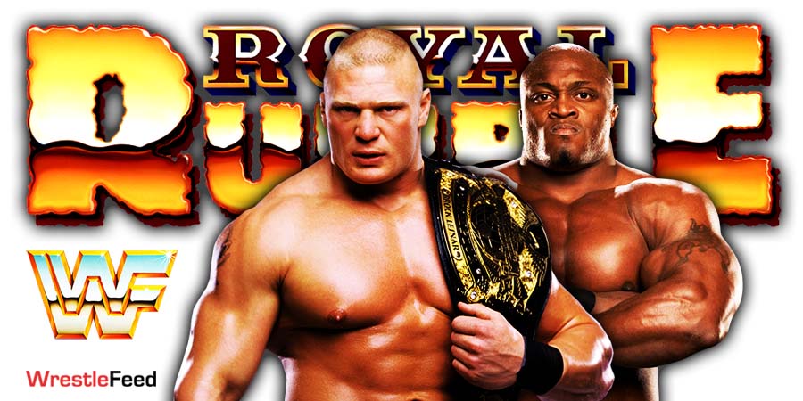 Brock Lesnar vs Bobby Lashley Royal Rumble 2022 WrestleFeed App