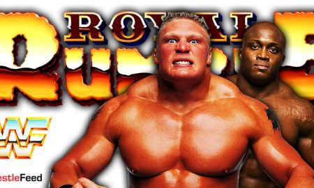 Brock Lesnar vs Bobby Lashley WWE Royal Rumble 2022 PPV Championship Match WrestleFeed App