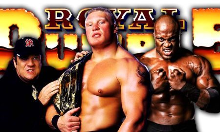 Brock Lesnar vs Bobby Lashley WWE Royal Rumble 2022 PPV Title Match WrestleFeed App