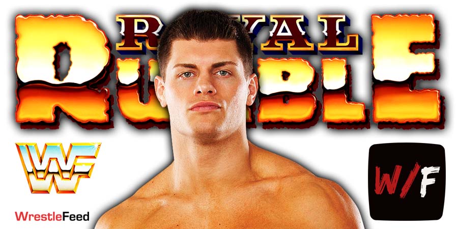 Cody Rhodes WWE Royal Rumble 2022 1 WrestleFeed App