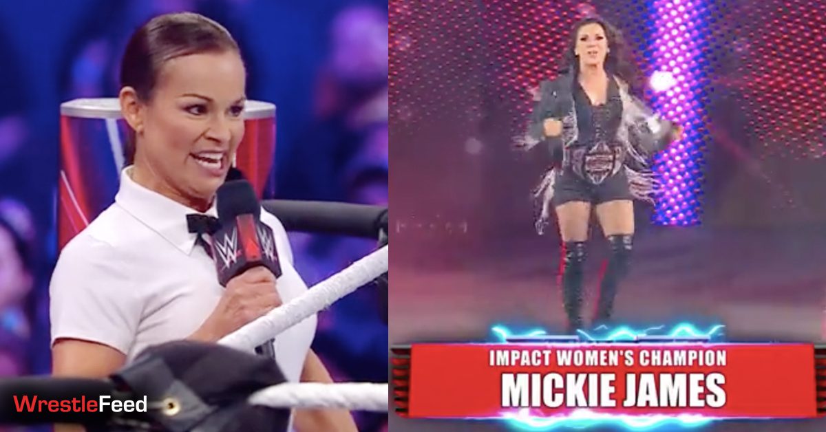 Ivory Mickie James IMPACT Women's Champion WWE Royal Rumble 2022 WrestleFeed App