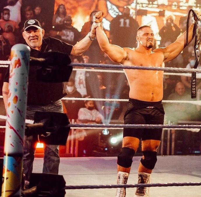Rick Steiner Bron Breakker NXT Champion New Year's EVIL 2022