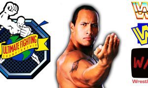 The Rock UFC Article Pic 1 WrestleFeed App