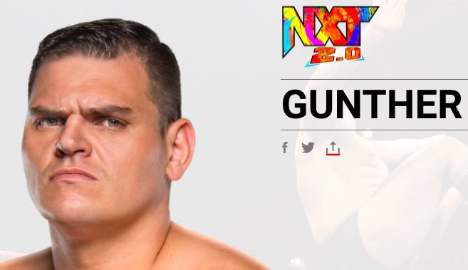 WALTER New Ring Name Gunther WWE.com Website