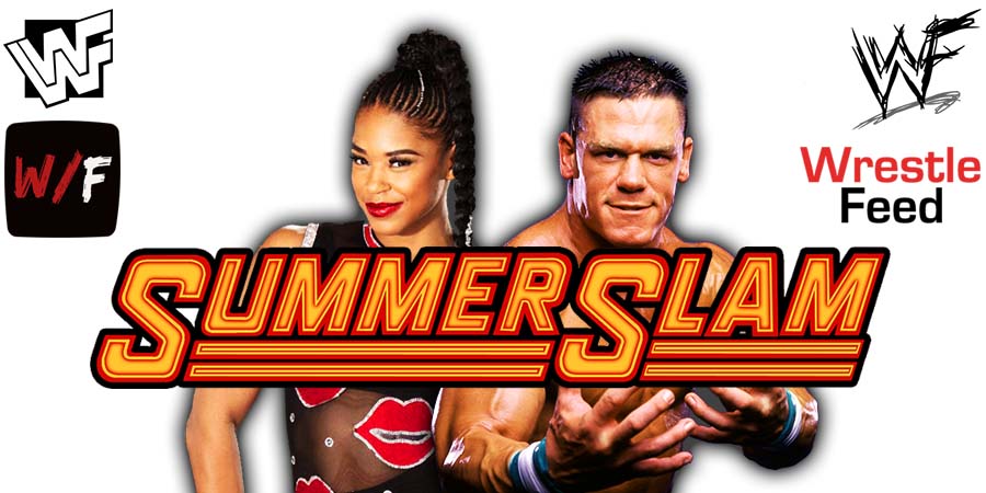 Bianca Belair John Cena SummerSlam 2021 WrestleFeed App