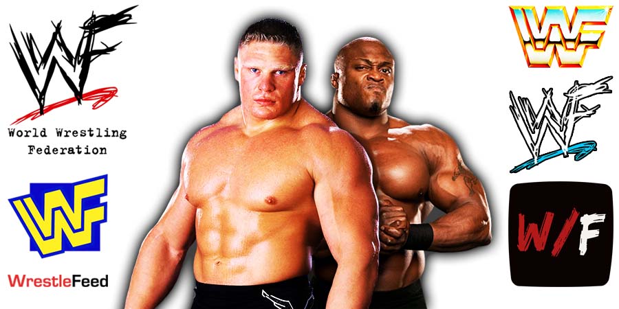 Brock Lesnar & Bobby Lashley 1 Article Pic WrestleFeed App