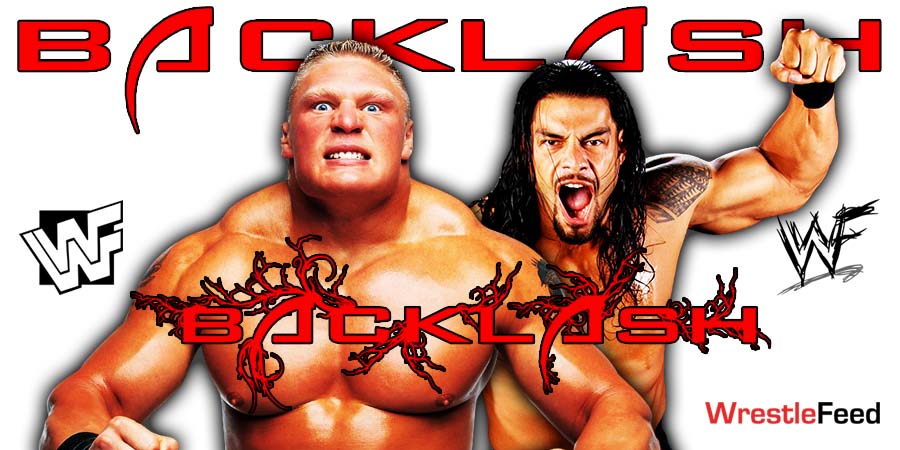 Brock Lesnar & Roman Reigns WrestleMania Backlash 2022 WrestleFeed App