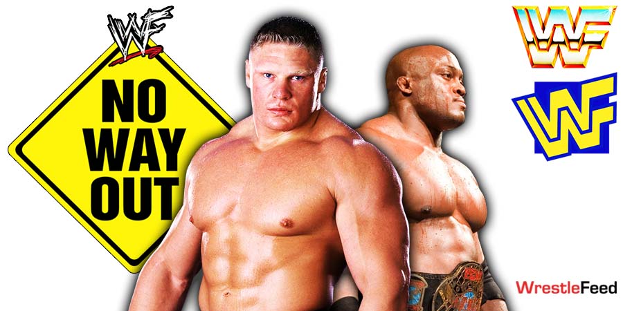 Brock Lesnar ends Bobby Lashley WWE Title reign Elimination Chamber 2022 WrestleFeed App