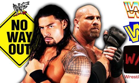 Goldberg vs Roman Reigns WWE Elimination Chamber 2022 PPV Match WrestleFeed App