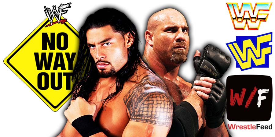Goldberg vs Roman Reigns WWE Elimination Chamber 2022 PPV Match WrestleFeed App