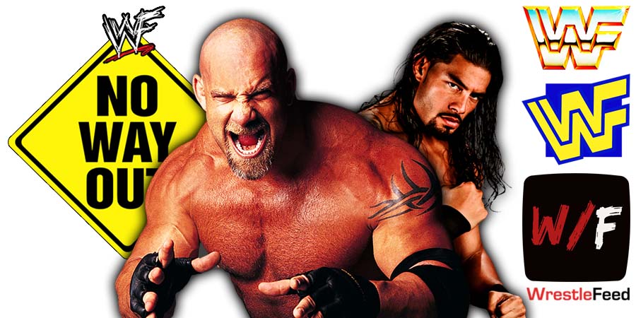 Goldberg vs Roman Reigns WWE Elimination Chamber 2022 PPV Title Match WrestleFeed App