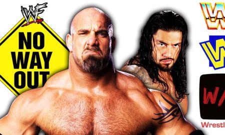 Goldberg vs Roman Reigns WWE Elimination Chamber 2022 PPV WrestleFeed App