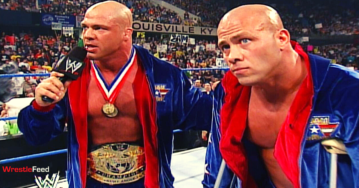 Kurt Angle and his elder brother Eric Angle WWE SmackDown WrestleFeed App