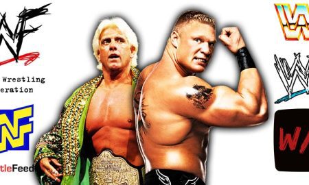Ric Flair & Brock Lesnar Article Pic WrestleFeed App