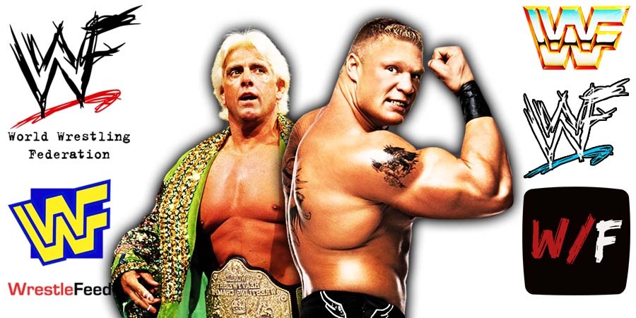 Ric Flair & Brock Lesnar Article Pic WrestleFeed App