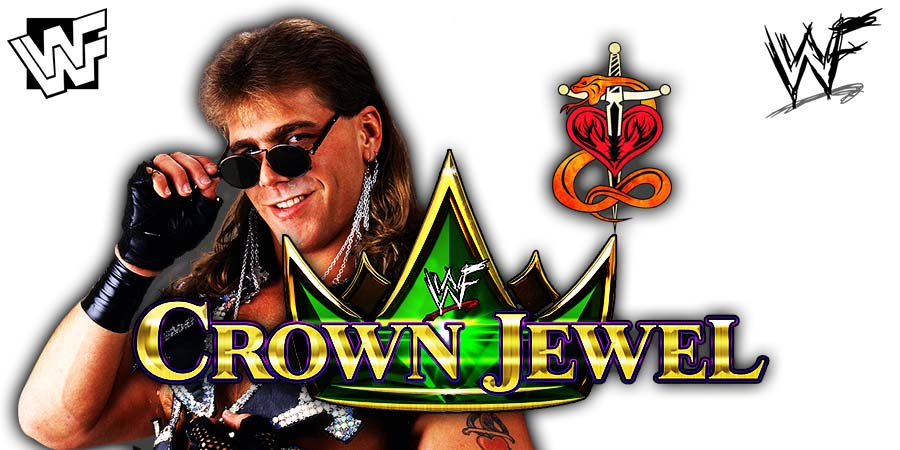 Shawn Michaels WWE Crown Jewel PPV Saudi Arabia 2018