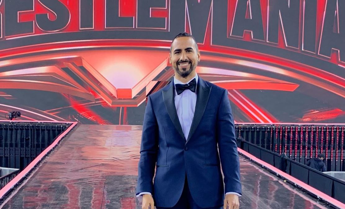 WWE Spanish Commentator Jerry Soto on the WrestleMania 35 stage WWE 2019