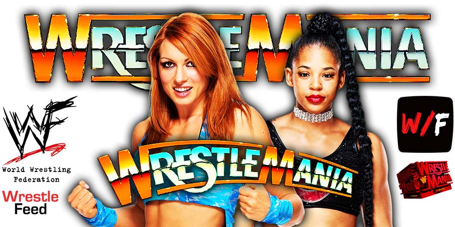 Becky Lynch vs Bianca Belair WrestleMania 38 WrestleFeed App