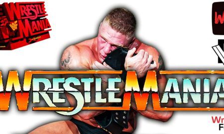 Brock Lesnar WrestleMania Title Win Belt WrestleFeed App