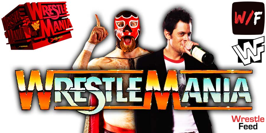 Johnny Knoxville vs Sami Zayn WWE WrestleMania 38 Match WrestleFeed App