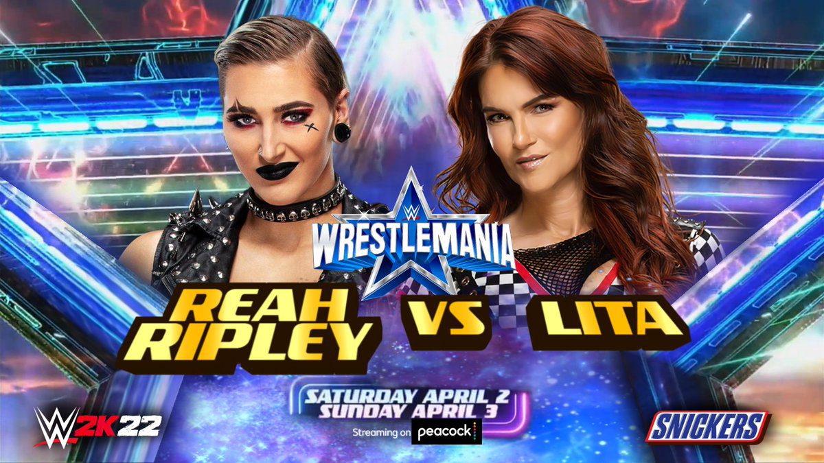 Rhea Ripley vs Lita WrestleMania 38