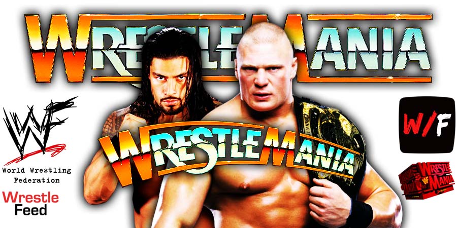 Roman Reigns vs Brock Lesnar WrestleMania 38 a WrestleFeed App