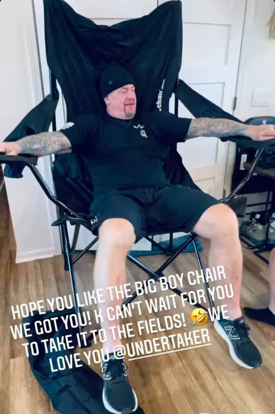 Undertaker 57th Birthday Gift Big Boy Chair From Michelle McCool