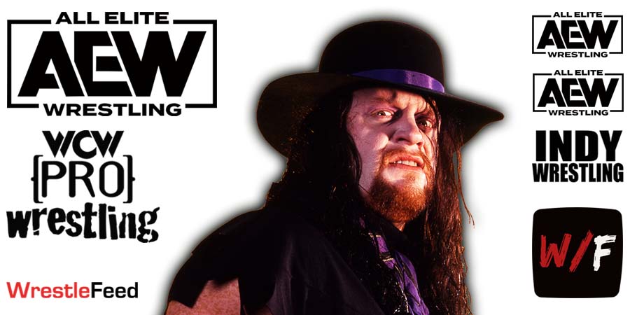 Undertaker AEW Article Pic All Elite Wrestling WWF purple WrestleFeed App
